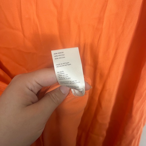 ANTHROPOLOGIE  Tilda Midi Slip Skirt - Orange size 2x - Picture 9 of 9